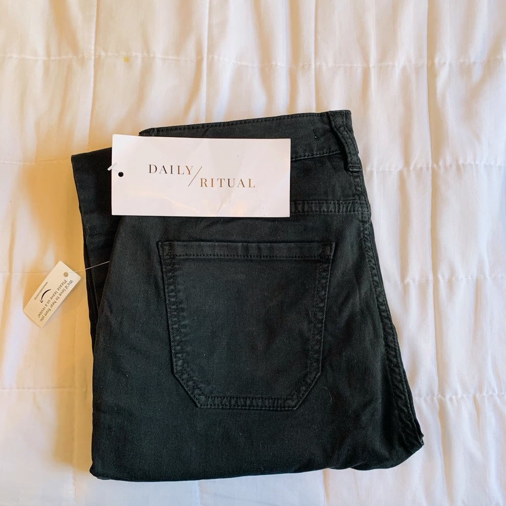 Daily ritual women’s stretch Twill Hi rise utility pants